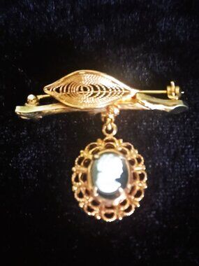 Miniature Cameo Brooch